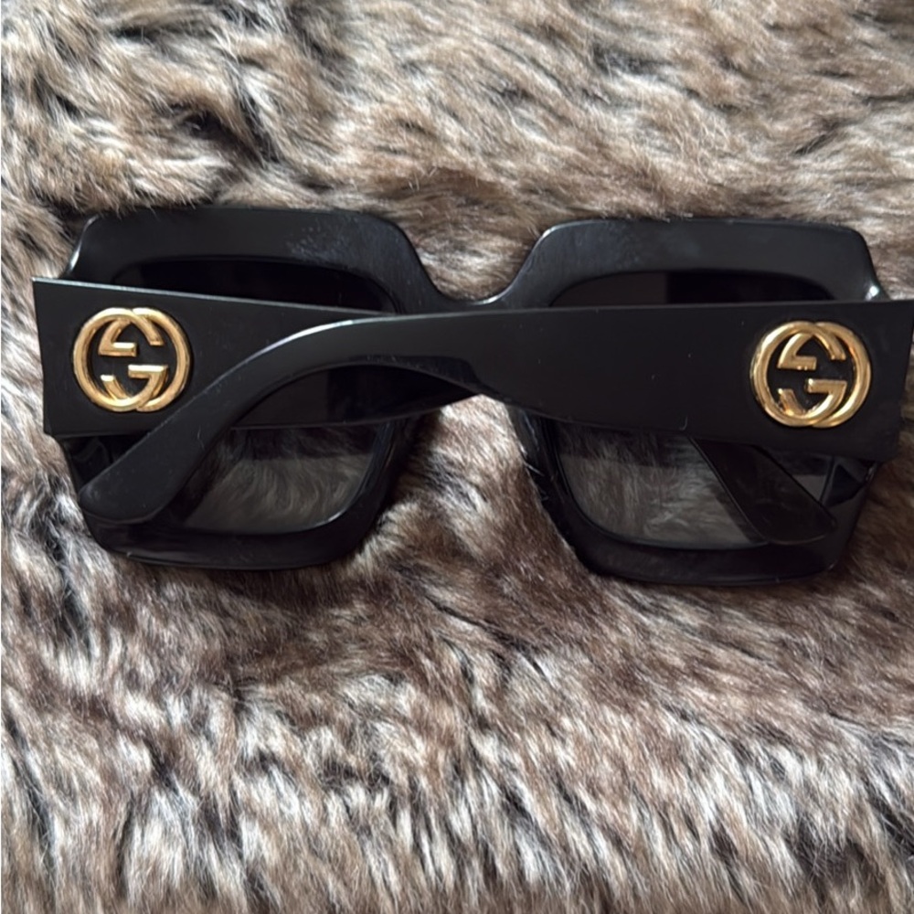 Gucci logo oversized sunglasses